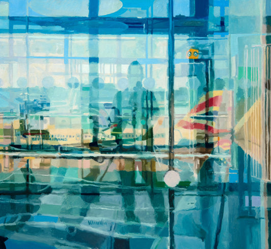 Self-Portrait (Heathrow Airport, London) by Colin Davidson